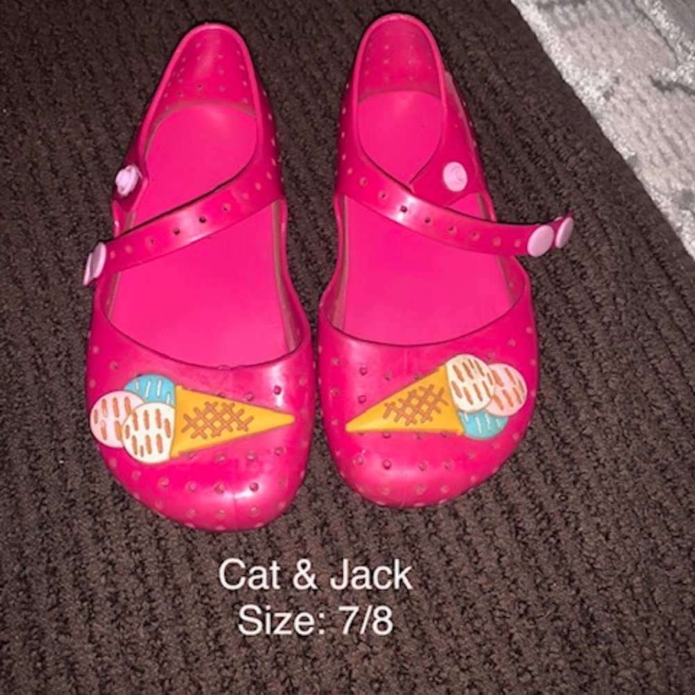(2 pairs) Cat and Jack Pink ice cream jellies